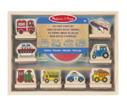 *** MELISSA AND DOUG - MON PREMIER SET D'ESTAMPES EN BOIS  - VÉHICULES